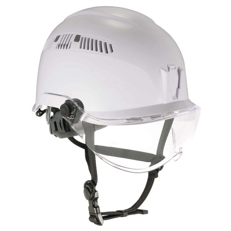 SKULLERZ BY ERGODYNE 8975V Anti-Fog Clear Lens White Class C Safety Helmet with Visor 8975V